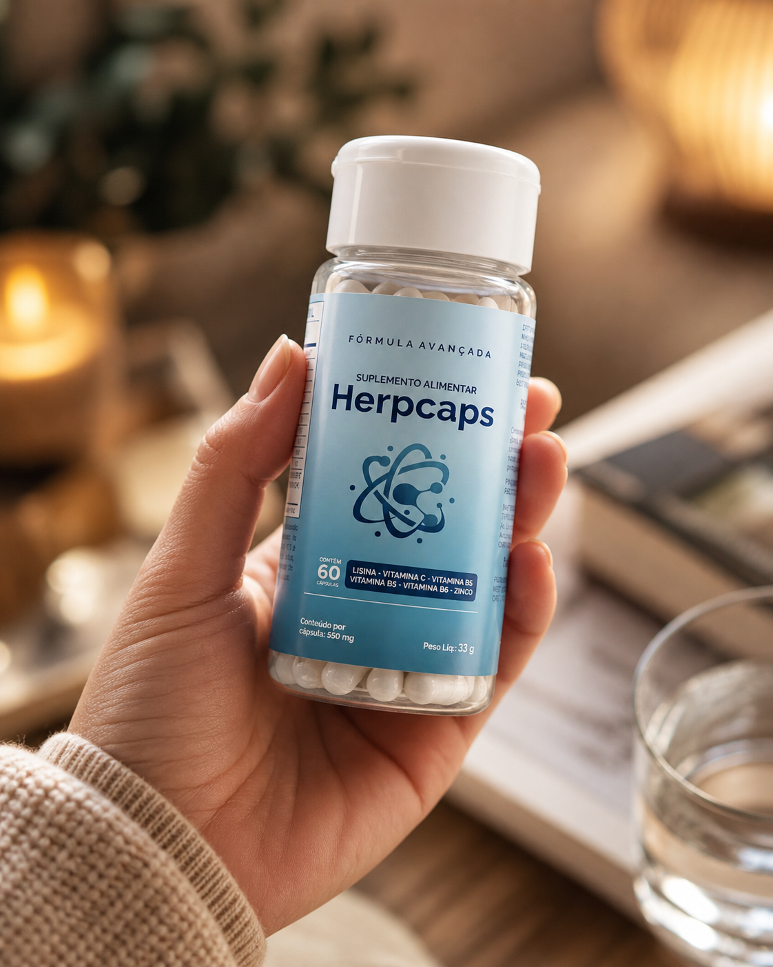 Rotina de cuidado com Herpcaps
